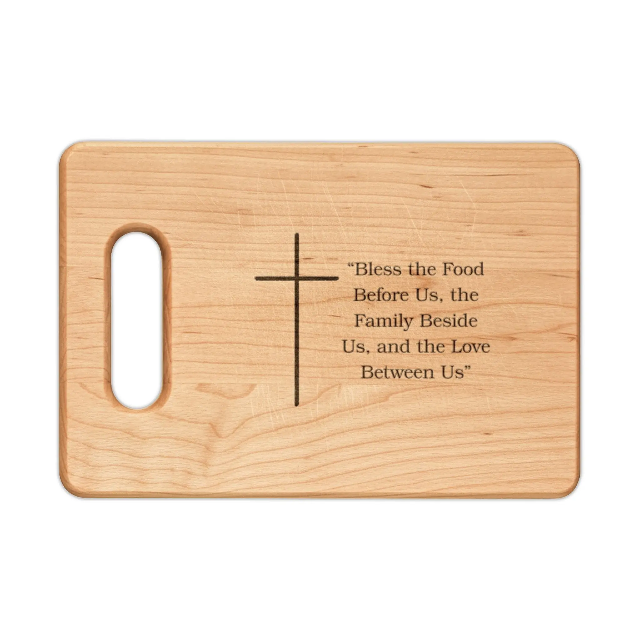 Bless the Food Before Us Cutting Board, Engraved Charcuterie Board, Family Prayer Kitchen Décor, Thanksgiving Serving Board