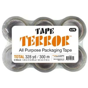 Tape Terror 6-Pack All-Purpose Packing Tape
