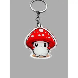Kawaii mushroom Acrylic Keychain