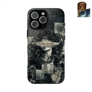 Dark Aesthetic Medusa Smartphone Case - Cellphone Accessories for Handheld Devices, Fits iPhone 16 Pro Max,15 Plus,14 Pro,13,12,11,XS Max & Compatible with Samsung Galaxy S25