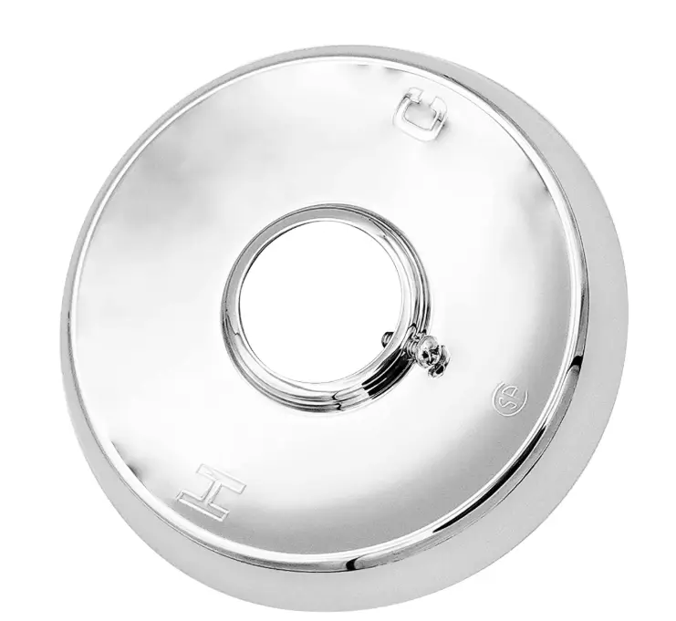 Avalon Plumbing Supply Large Shower Flange 4-1/2 inch Outside Diameter Chrome Finish