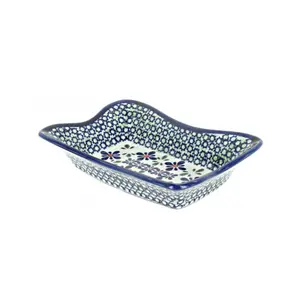 Zaklady, Mosaic Flower, Small Rectangular Tray