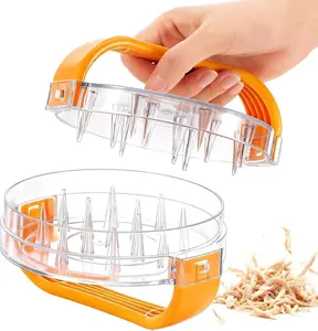 Chicken Shredder Tool - Clear Meat Grinders for Pork Beef Chicken - BPA Free, User-Friendly Design, High Efficiency, No Slipping Handles, Perfect Gift
