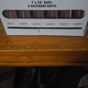 Emery Cloth Roll, 6 Grits Assorted Sand Paper, Durable Abrasive Sandpaper Rolls, Emery Cloth for Metal, Sandpaper for Wood, Finishing Products