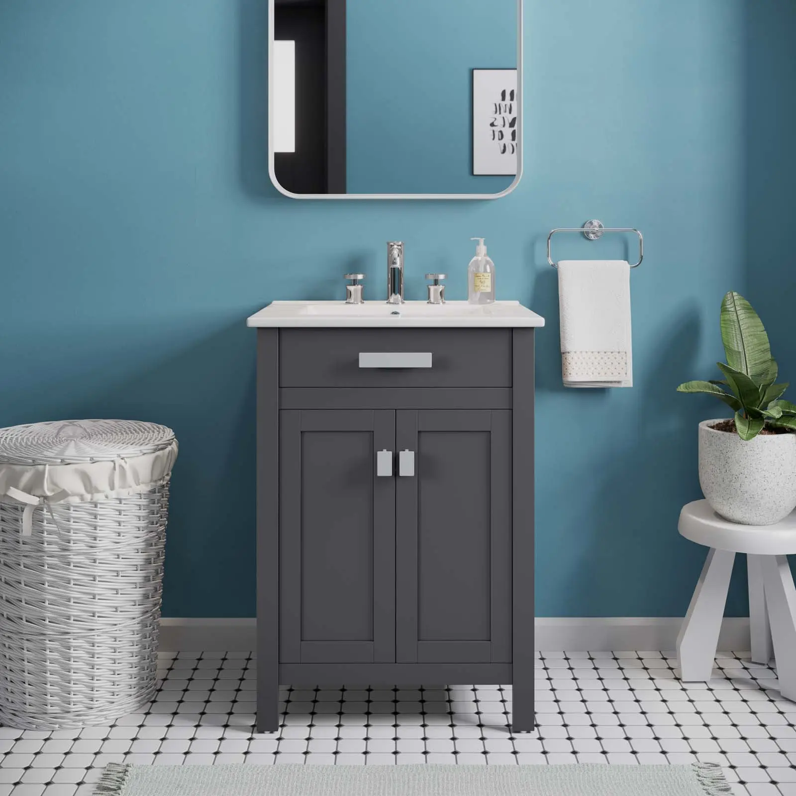 Modway Laguna 24" Bathroom Vanity in Gray White