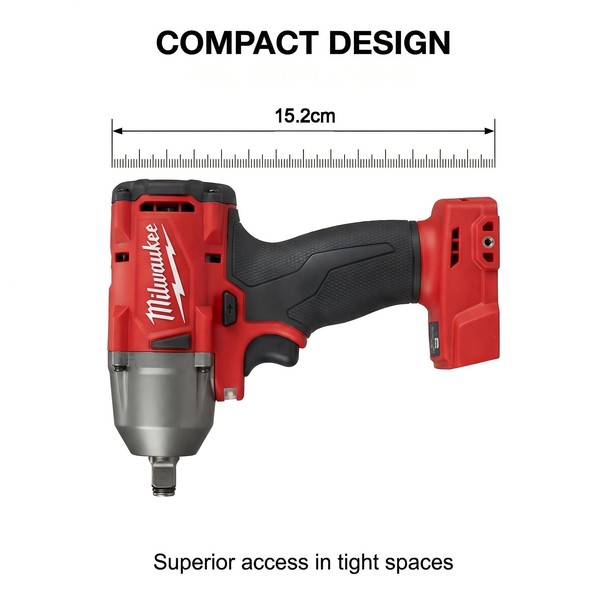 Milwaukee M18 FMTIWF12 18V Impact Wrench With Battery And  For Automotive Repair 900Nm  Cordless High-Torque power brushless impact wrench powertools wood plastic durable tool rapid charger woodworking