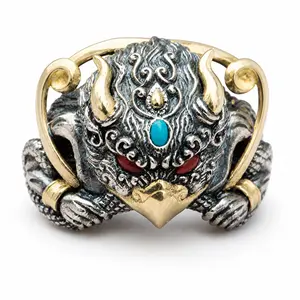 Bold Mythical Eagle Ring | Vintage Alloy Statement Jewelry | Unique Ethnic Style | Adjustable Fit