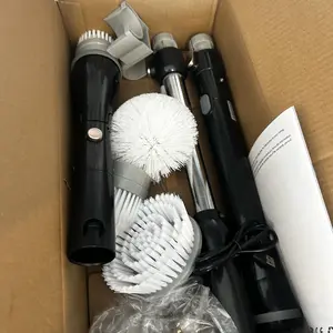 Product Review of Trucozie Electric Spin Scrubber, Cordless Cleaning Brush with 440RPM/90Mins Runtime, 3 Adjustable Angles&Sizes, 6 Replaceable Brush Heads, 2 Speeds for Bathroom Glass, Car Cleaning, Bathtub, and Shower from K**a