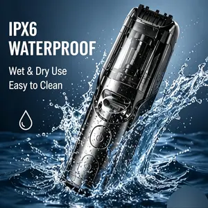 Vacuum Beard Trimmer for Men, Mess-Free Electric Razor with Hair Catcher, Waterproof Grooming Kit, Father’s Day Gift for Dad Husband Boyfriend