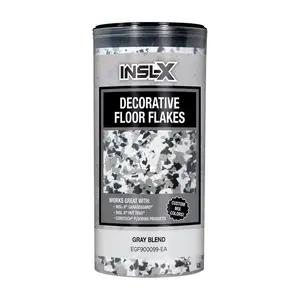 212 MAIN Insl-X 1895291 1-Part Mix Water Resistant Flat Sheen Indoor Use Floor Flakes, 10 oz Decorative Chip for Automotive & Motorcycle Paint Care