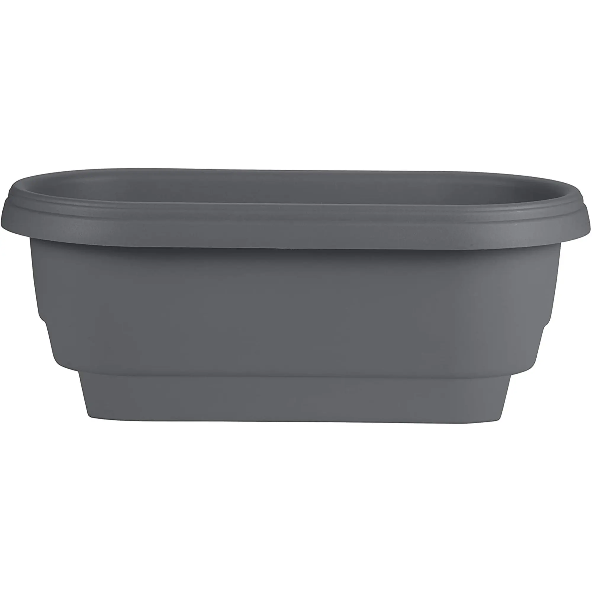 Bloem Classic Oval Deck Rail Planter, 24 Inches