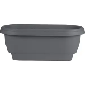Bloem Classic Oval Deck Rail Planter, 24 Inches