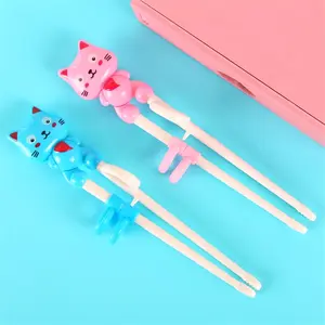 Cat Shape Chopsticks for Adult Beginners Training, Fun Party Practice Chopsticks, Learning Chopsticks with Helpers