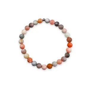 Harmony & Healing - Pink Botswana Agate Mini Stacker Bracelet
