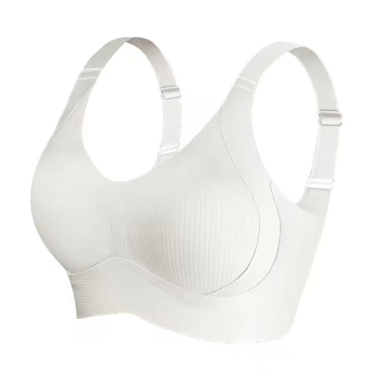 3/4/5piece set Women's Solid Color Wireless Bra Women's Ribbed Push Up Adjustable Wireless Bra,Push up Bras for Women A must-have for sports and fitness: a gift for her/mother