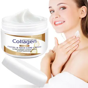 Collagen Skin Rejuvenation! ROZINO 50g Smoothing Face and Neck Cream, Moisturizes and Nourishes, Tightens and Smooths, Giving A Youthful Feel To The Face and Neck