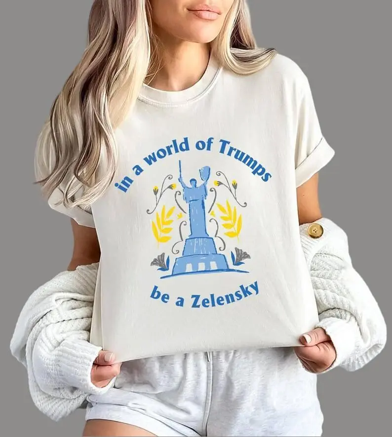 Zelensky Ukraine Shirt, Zelenskyy T-Shirt, Support Ukraine Tee, Ukraine Protest Shirt, Peace Anti-War Shirt, Stand with Ukraine Graphic Tee, Anti-Trump Shirt