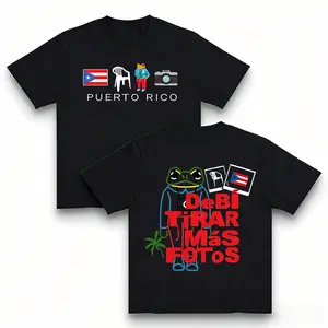 DeBi Puerto Rico Hoodie Double-Sided Coqui Frog Print Oversized Sweatshirt for Men Women Unique Design Comfortable Casual Wear Unisex Appeal