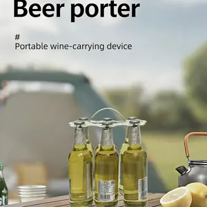 Portable Beer Bottle Opener, Six Bottles at Once, Kitchen Creative Effort-Saving Wine Opener, Convenient and Practical Design