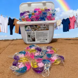 6-In-1 Laundry Detergent Balls, Long-Lasting Scent & Stain Removal, Softening Fabric Care, Deep Clean Washing Beads, Laundry Pods, Pack of 30