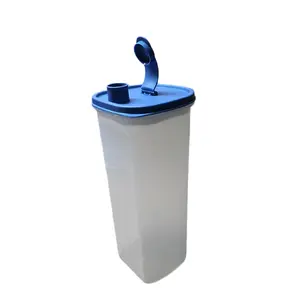 Tupperware Slim Line Pitcher with Strainer 2 Qt 2 L Capacity Leak Proof Easy Pouring Family Size Translucent Material Dishwasher Safe  Lightweight