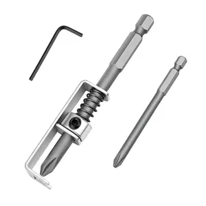 Spring-loaded Screw Holder Bit, Anti-drop Screwdriver Bit, Single-Hand Operation Bit Holder for Electricians, Mechanics, DIY Home Repair, Universal Screw Retaining Tool, Screwdriver Bit Clip