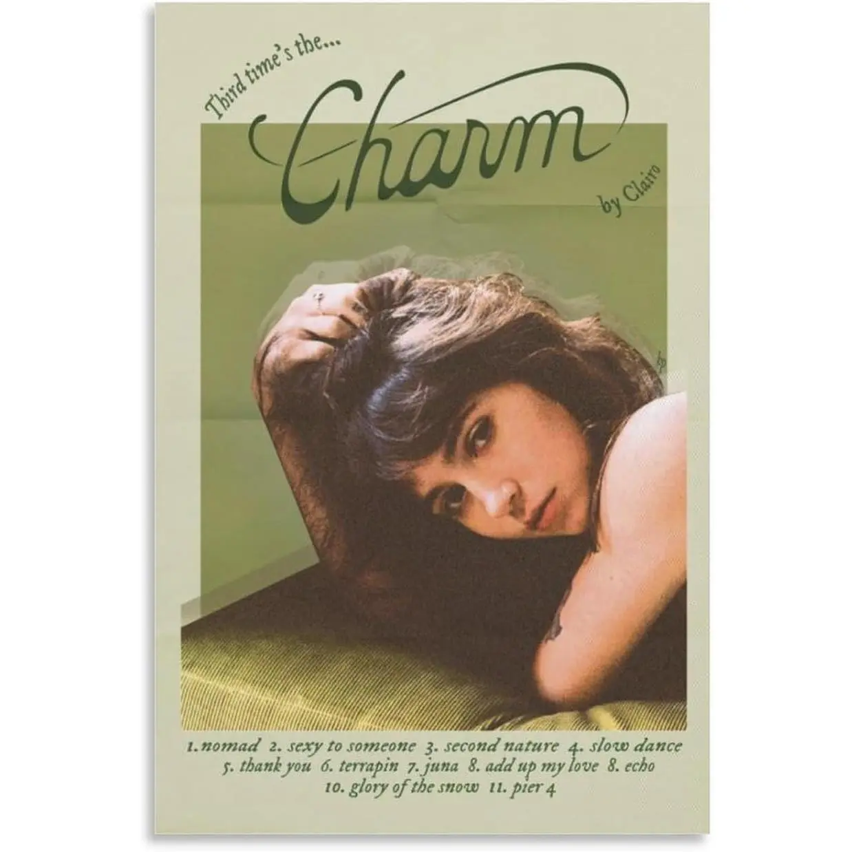 Clairo Charm Music ​​Poster Canvas Wall Art Posters For Room Aesthetic And DecorCanvas Painting Wall Art Poster for Bedroom Living Room Decor08x12inch(20x30cm) Gifts Colorful Ornaments Decoration Photo Artistic