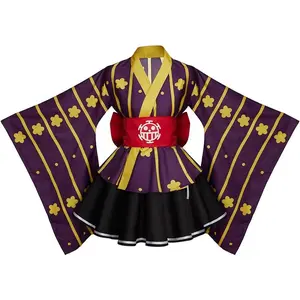Anime Lolita Kimono Dress Cosplay Costume Outfits Halloween Carnival Suit for Women