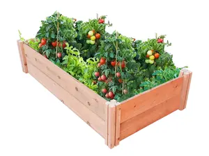 GrowGardens 2' x 4' Redwood Raised Garden Bed