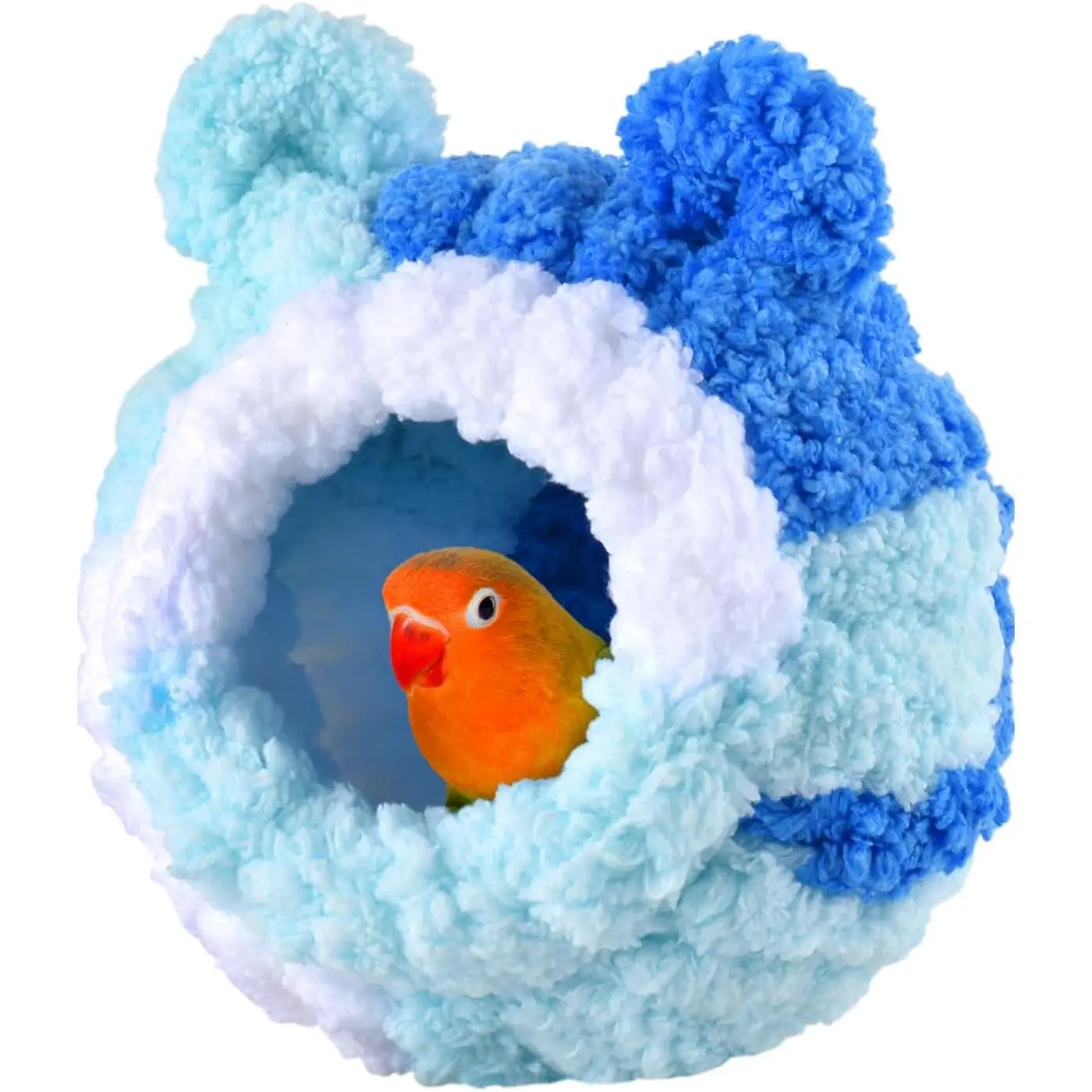 Conure Breeding Nest - Bird Accessories, Cone-Shape Snuggle Hut for Parrotlets, Lovebirds, Canaries, Finches, Hamsters & Small Pets, Parrot Cockatiel House
