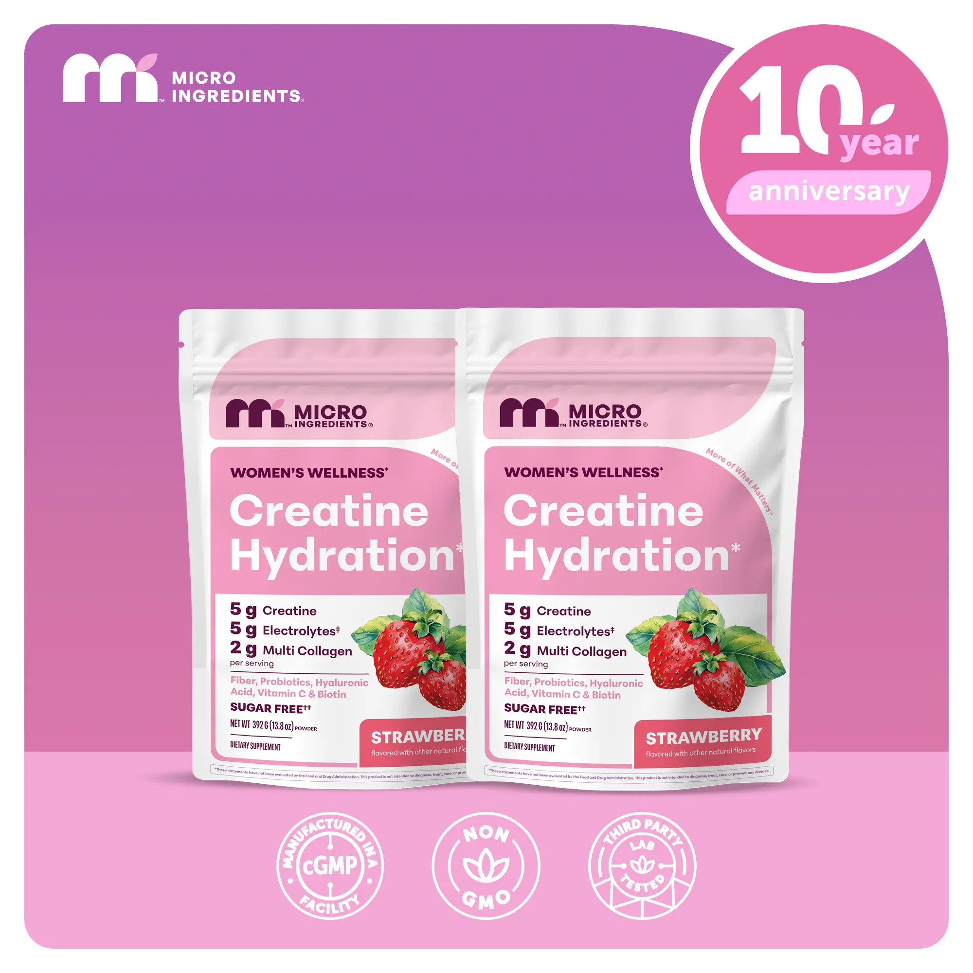 Micro Ingredients Creatine Hydration 2Pack