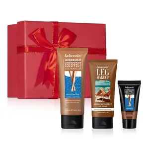 Leg Makeup Lotion Set, 3 Counts/set Waterproof & Transfer Proof Lotion, Suitable for People with Dark Skin, Leg Makeup Product