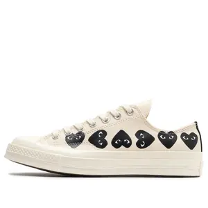 Converse x COMME des GARCONS PLAY Chuck 70 Low 'Multi Heart - White Black' A08150C Converse x COMME des GARCONS PLAY Chuck 70 Low 'Multi Heart - White Black' A08150C
