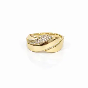 Simple Ring gold plated 14 k C2