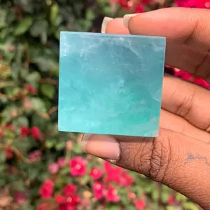 Green Fluorite Crystal Cube
