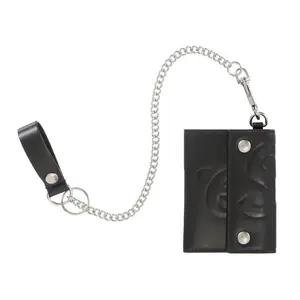 Supreme Leather Chain Wallet Black by StockX