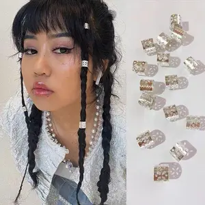 Foreign Trade Metal Braid Ring Buckle Hip-hop Hair Buckle Spice Girl Personality Braid Accessories Braid Hair Accessories