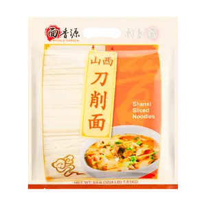 NOODLE GARDEN Shanxi Knife Cut Noodles 1.81kg - Authentic Chinese Handmade Noodles for Ramen, Stir-Fry & Hot Pot