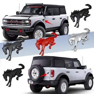 Ford Mustang Rear Trunk Badge Sticker, Self-Adhesive Car Emblem Decal, Durable & Stylish Design, Perfect Fit for Ford Mustang Models, Car Decals