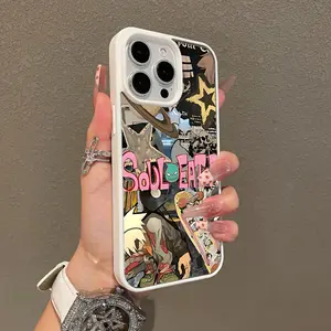 Magnetic Compatible Case for iPhone 17 16 E Pro Max 15 Plus 14 13 12 11 XS XR, Soul Eater Anime Collage Aesthetic Print | Shockproof, Silicone, Lightweight, Scratch Resistant, and Trendy Protection