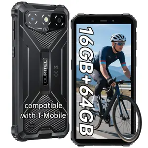 OUKITEL G3 2025 Rugged Mobile Phone 16GB RAM 64GB ROM 6-inch HD Display 6300mAh Battery 13MP+5MP Cameras 4G Dual SIM GPS Black Cellphone Android Smartphone Android Devices