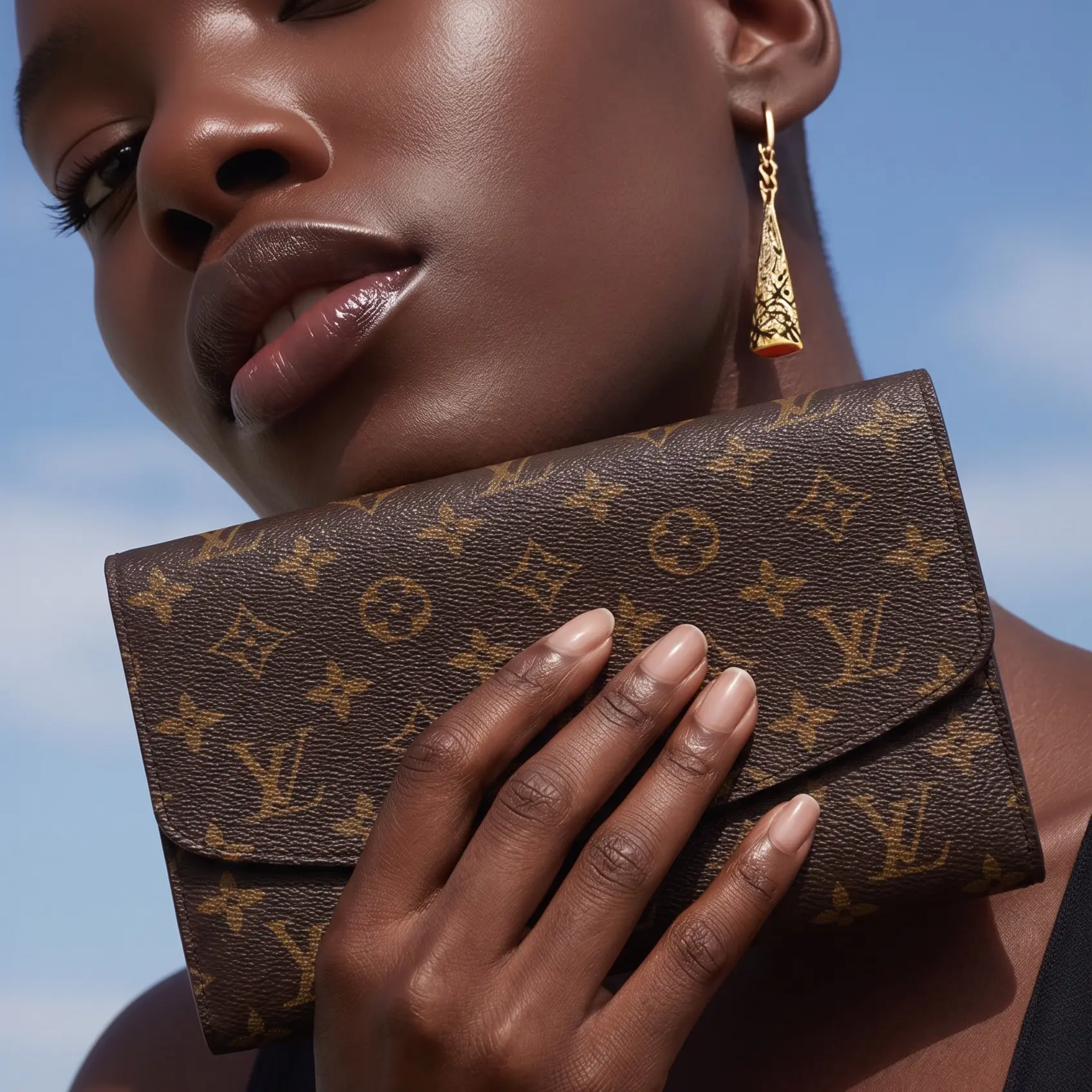 Pre-owned Louis Vuitton Canvas Small leather goods Monogram Rabat 23 Pochette with Vintage Charm, Monogram Pattern