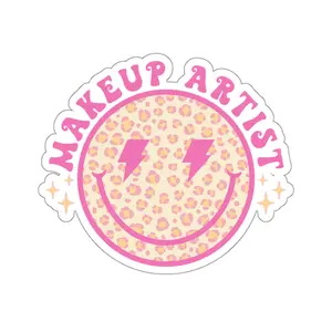 Cheetah Smiley Makeup Artist Sticker