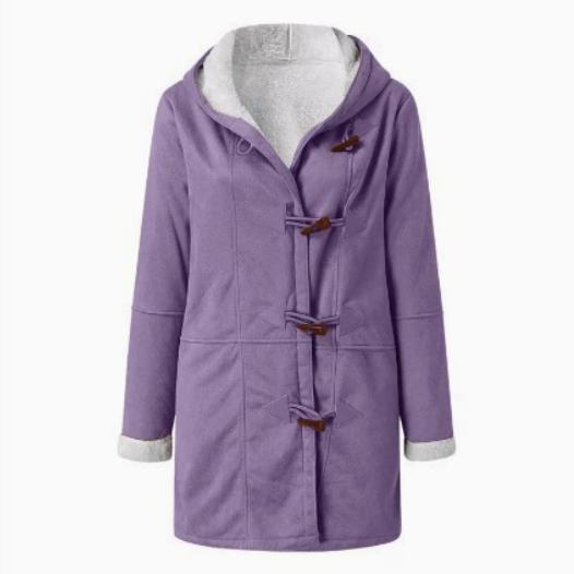 [LTO]Winter off-season  women's coats, fleece-lined thickened women's coats with fur collars and pockets, winter overcoats Jacket Outerwear Long Sleeve Casual Long Sleeve,summervibes