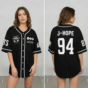 #94 Bangtan Members Baseball Jersey Shirt, Arirang World Tour 2026 Merch Shirt, Gift Idea for Music Lovers Graphic Jersey, Unisex Clothing Jersey