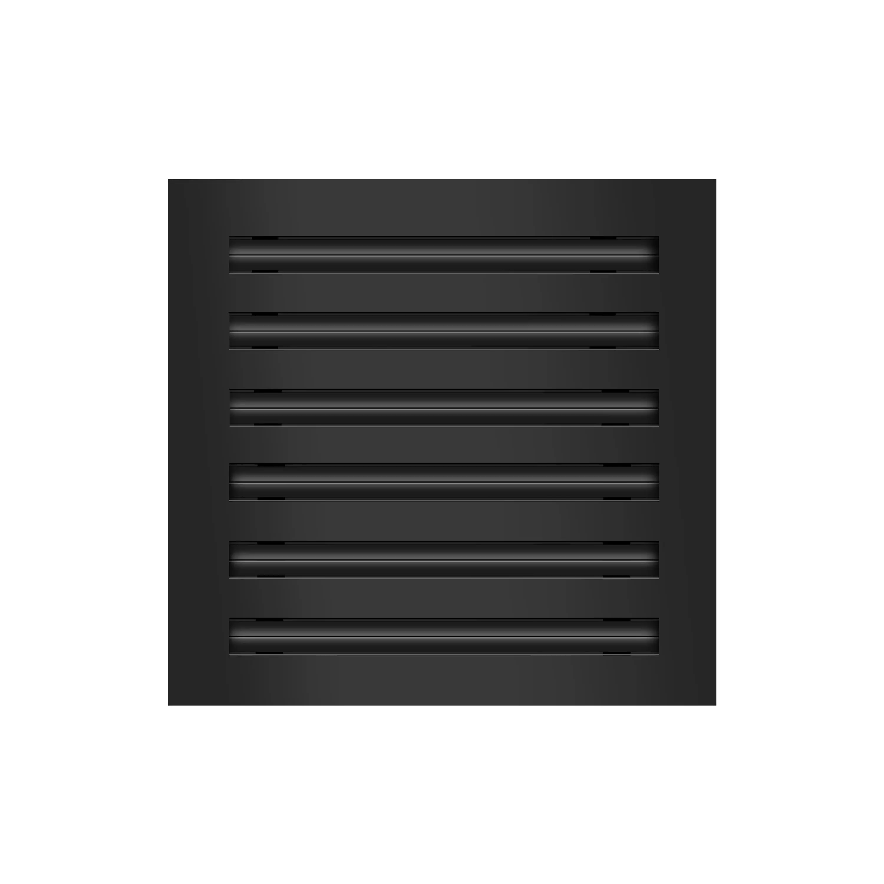BUILDMART - 12x12 Black Modern AC Vent Cover - Decorative Aluminum Air Vent - Standard Linear Slot Diffuser - Heating and Cooling Register Grille for Ceiling, Walls & Floors - Texas Buildmart