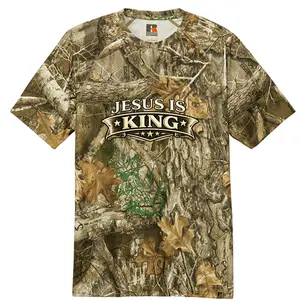 JESUS IS KING camo T-shirt