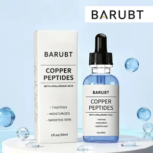[BARUBT] GHK-Cu Copper Peptide Serum with Hyaluronic Acid I Anti-Aging Facial Serum,Deep Moisturizing & Nourishing, Firming &Wrinkle Smoothing I Fragrance-Free | 30mlDaily Face Serum for All Skin Types I Mother's Day Gift, Cruelty-Free, Vegan Skincare