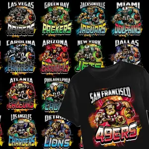 NFL Men's Print T-shirt, Shirt in Black NFL Men's Print T-shirt, Shirt in Black