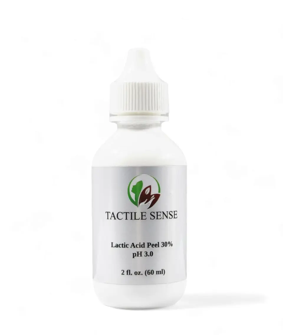 Lactic Acid Peel 30% pH 3.0 (Level 1) by Tactile Sense; At-Home Chemical Peel exfoliant